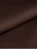Blouson Non Doublé en Laine Grande Taille Marron