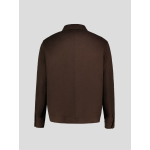 Blouson Non Doublé en Laine Grande Taille Marron