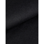 Blouson Doublé en Laine Mélangée Grande Taille Noir