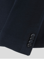 Veste Structurée avec Parmenture Grande Taille Marine