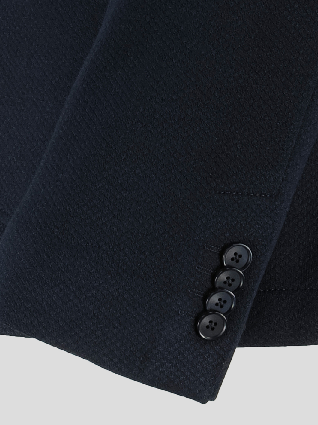 Veste Structurée avec Parmenture Grande Taille Marine