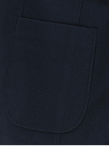 Veste Structurée avec Parmenture Grande Taille Marine