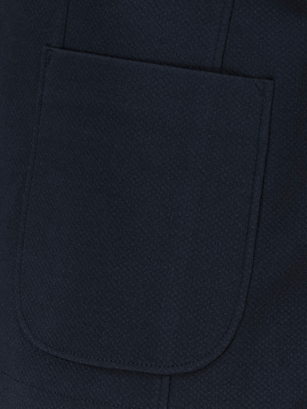 Veste Structurée avec Parmenture Grande Taille Marine