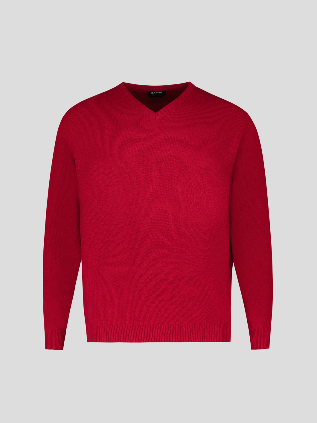 Pull Col V Como Grande Taille Rouge