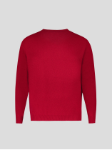 Pull Col V Como pour Homme Grand Rouge