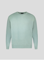 Pull Col V Como pour Homme Grand Vert Pastel