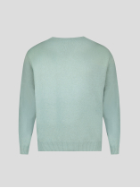 Pull Col V Como pour Homme Grand Vert Pastel