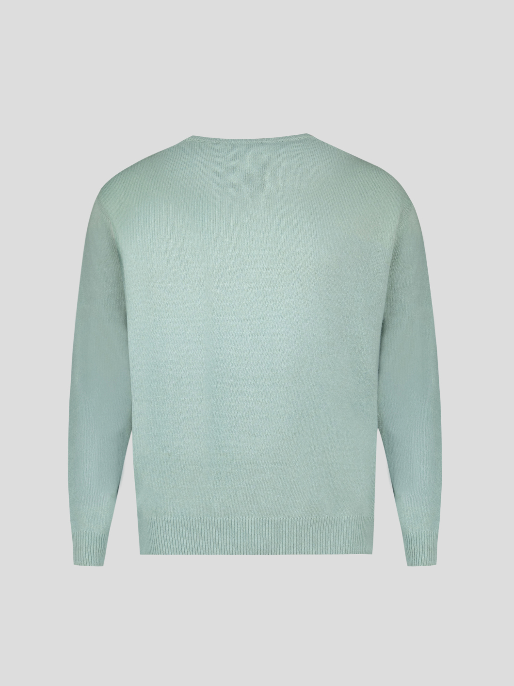 Pull Col V Como pour Homme Grand Vert Pastel