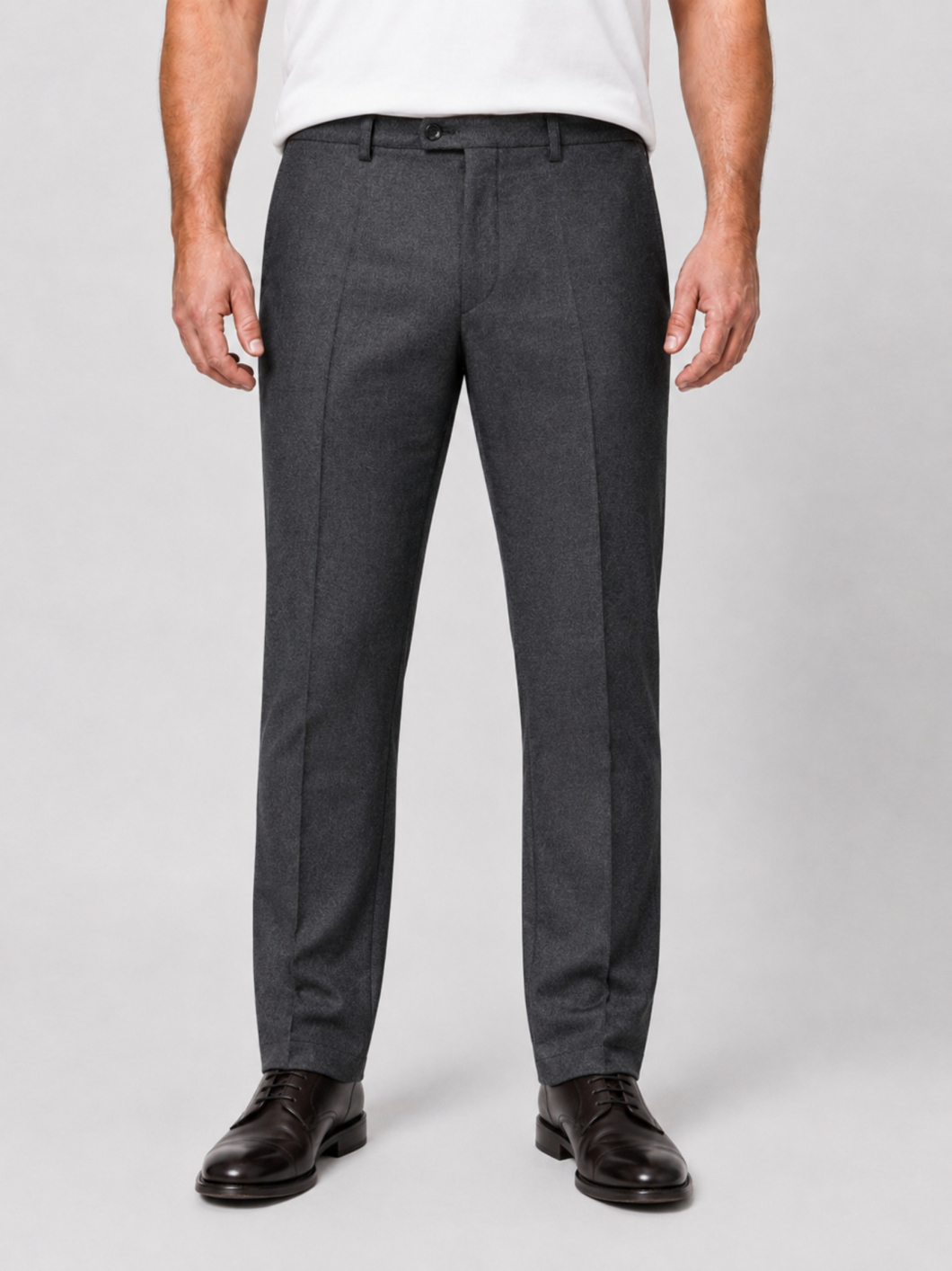 Pantalon Ville Flanelle Gabin pour Homme Grand Gris