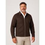 Blouson Non Doublé en Laine Grande Taille Marron