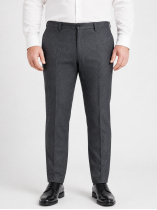 Pantalon Ville Flanelle Gabin Grande Taille Gris