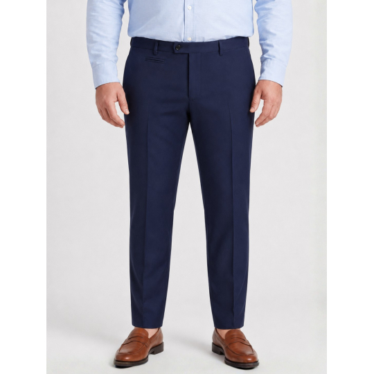 Pantalon en Gabardine de Laine pour Homme Grand Marine