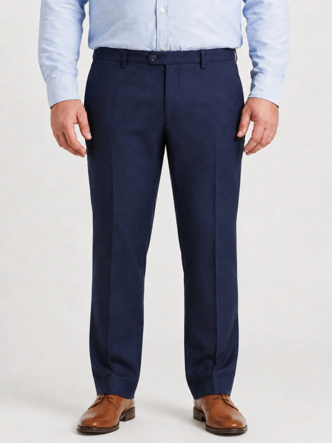 Pantalon Ville Flanelle Gabin pour Homme Grand Marine