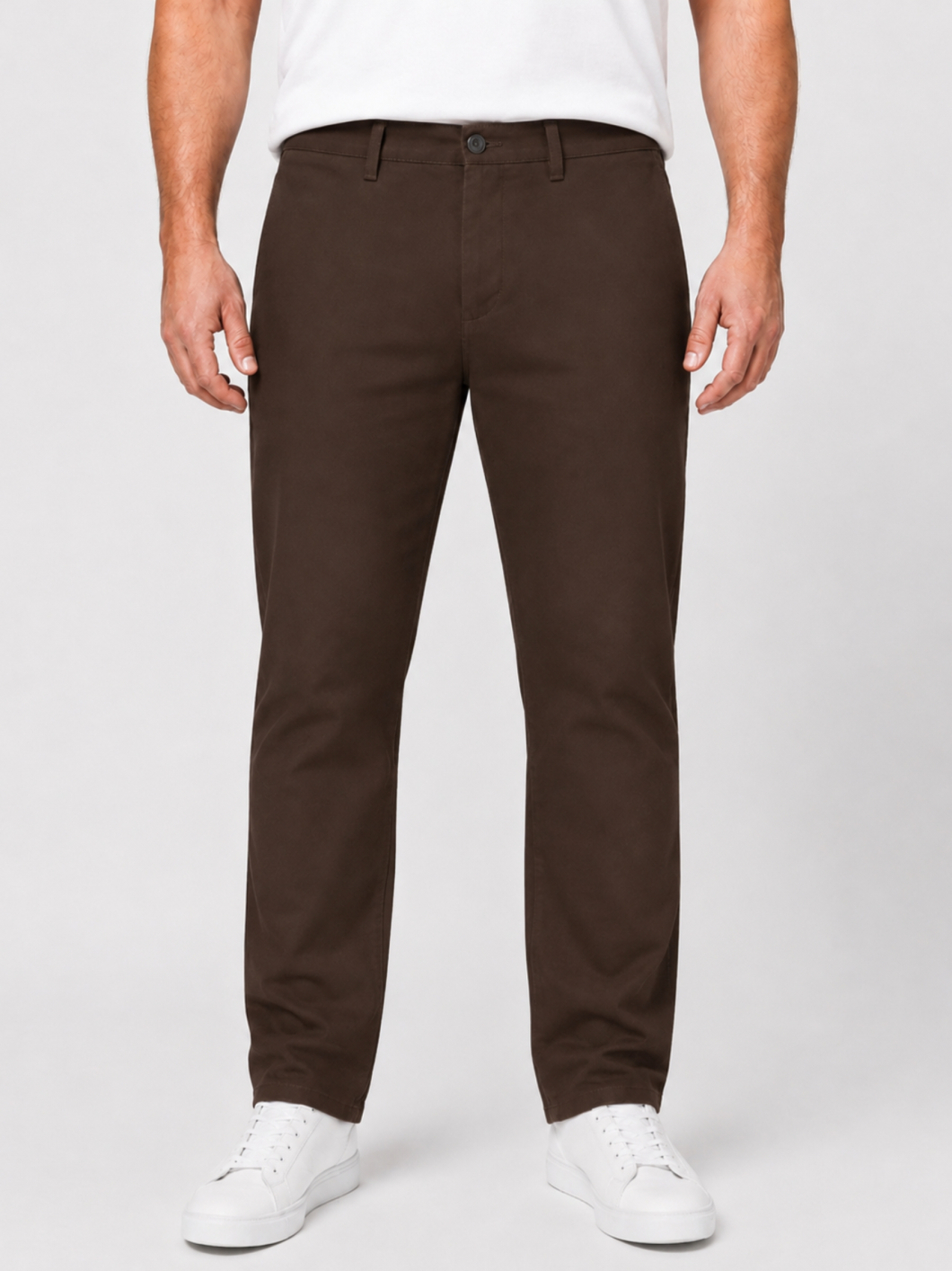 Pantalon Chino Twill pour Homme Grand Marron