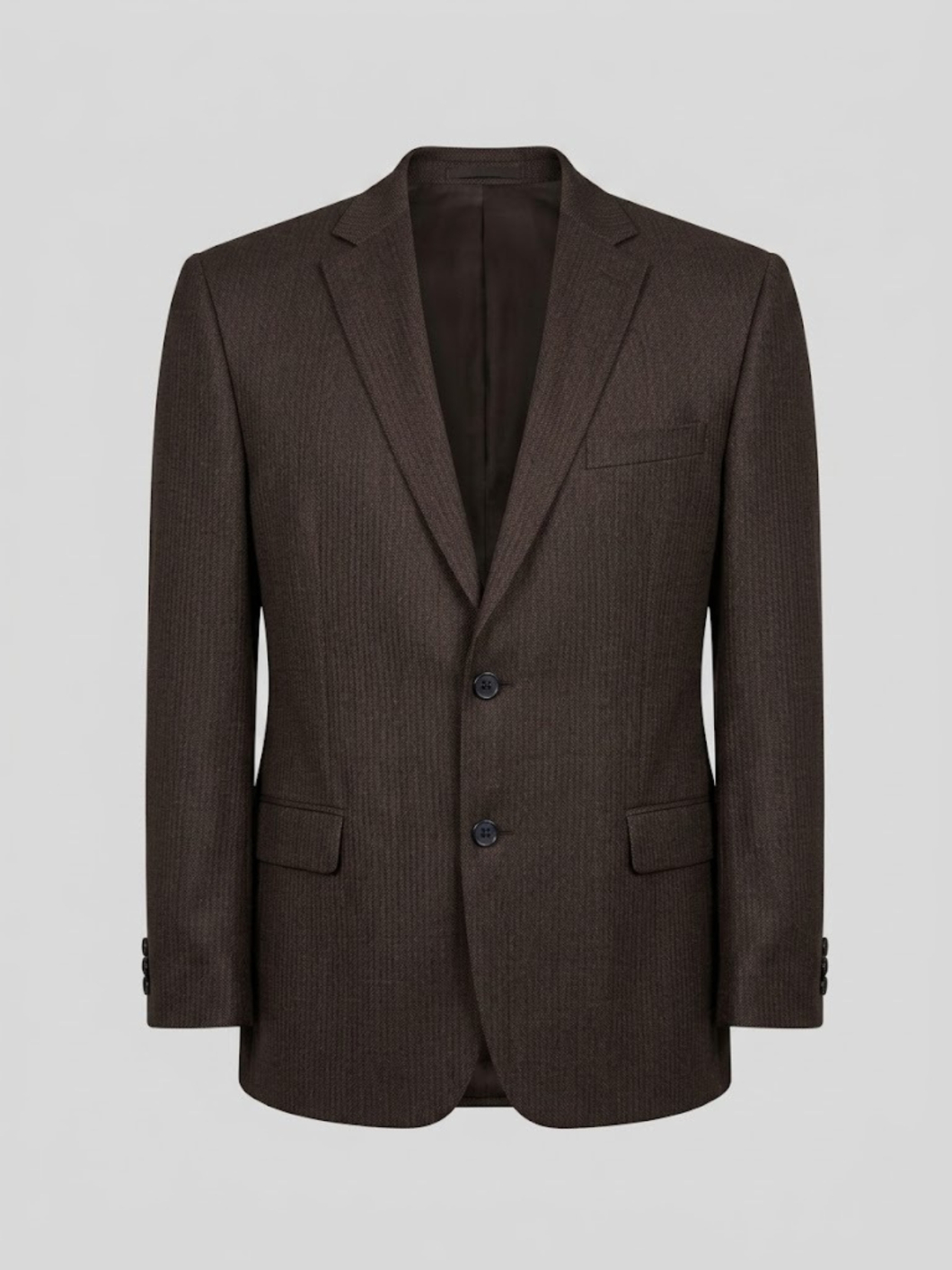 Veste Faux Uni Grande Taille Marron