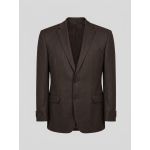 Veste Faux Uni Grande Taille Marron