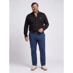 Chemise Maille Piquée Grande Taille Noire