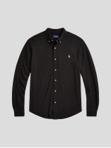 Chemise Maille Piquée Grande Taille Noire