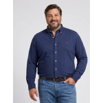 Chemise Maille Piquée Grande Taille Bleue