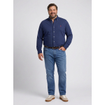 Chemise Maille Piquée Grande Taille Bleue