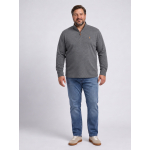 Sweat Col Camionneur Zippé Grande Taille Gris