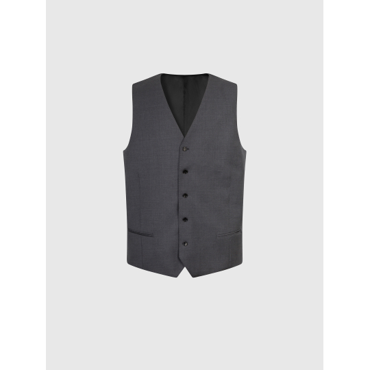 Gilet de costume séparable Gris Capel Grande Taille