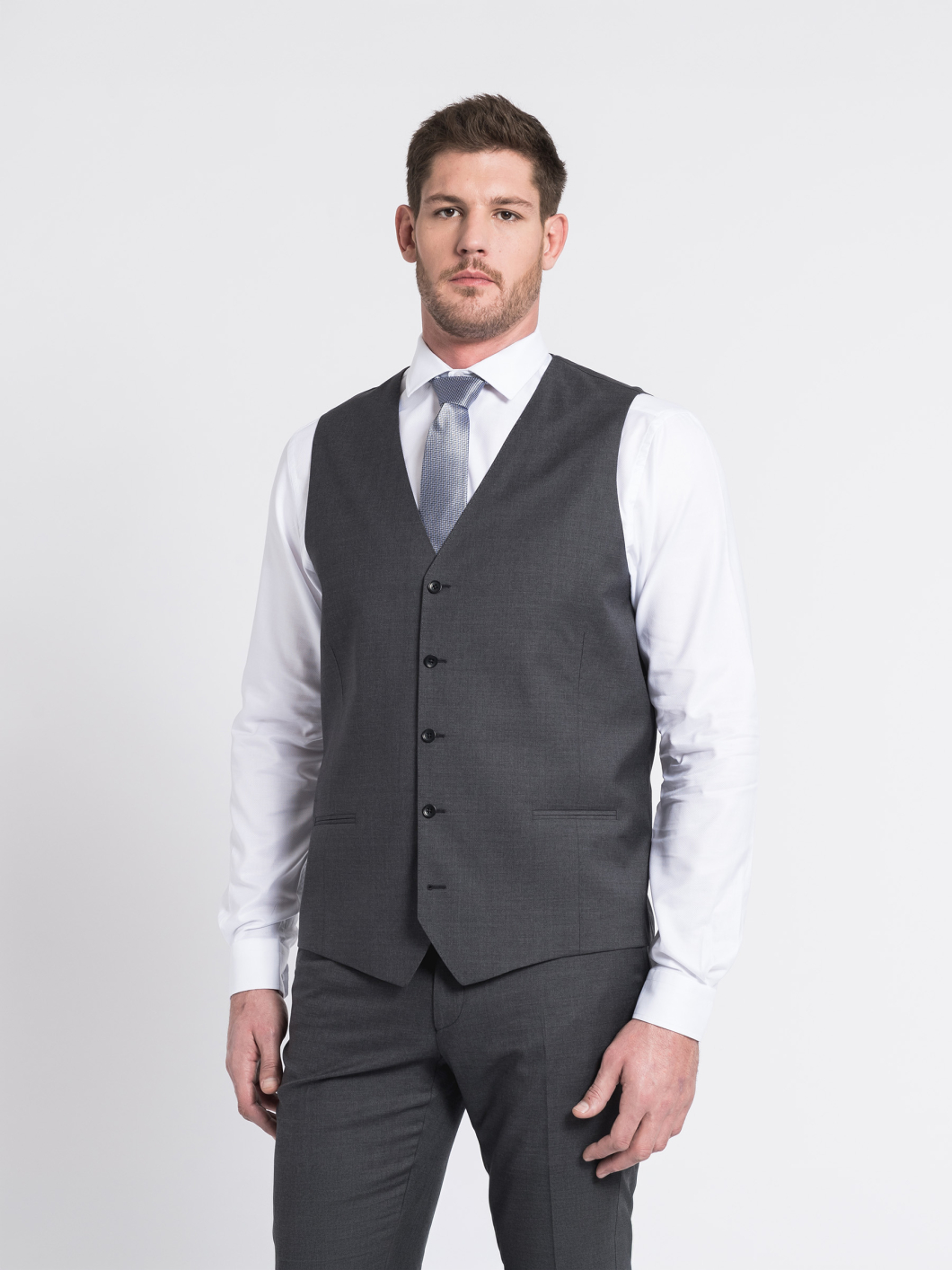 Gilet de costume separable homme grande taille
