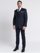 Pantalon de costume marine pour homme grande taille | Capel