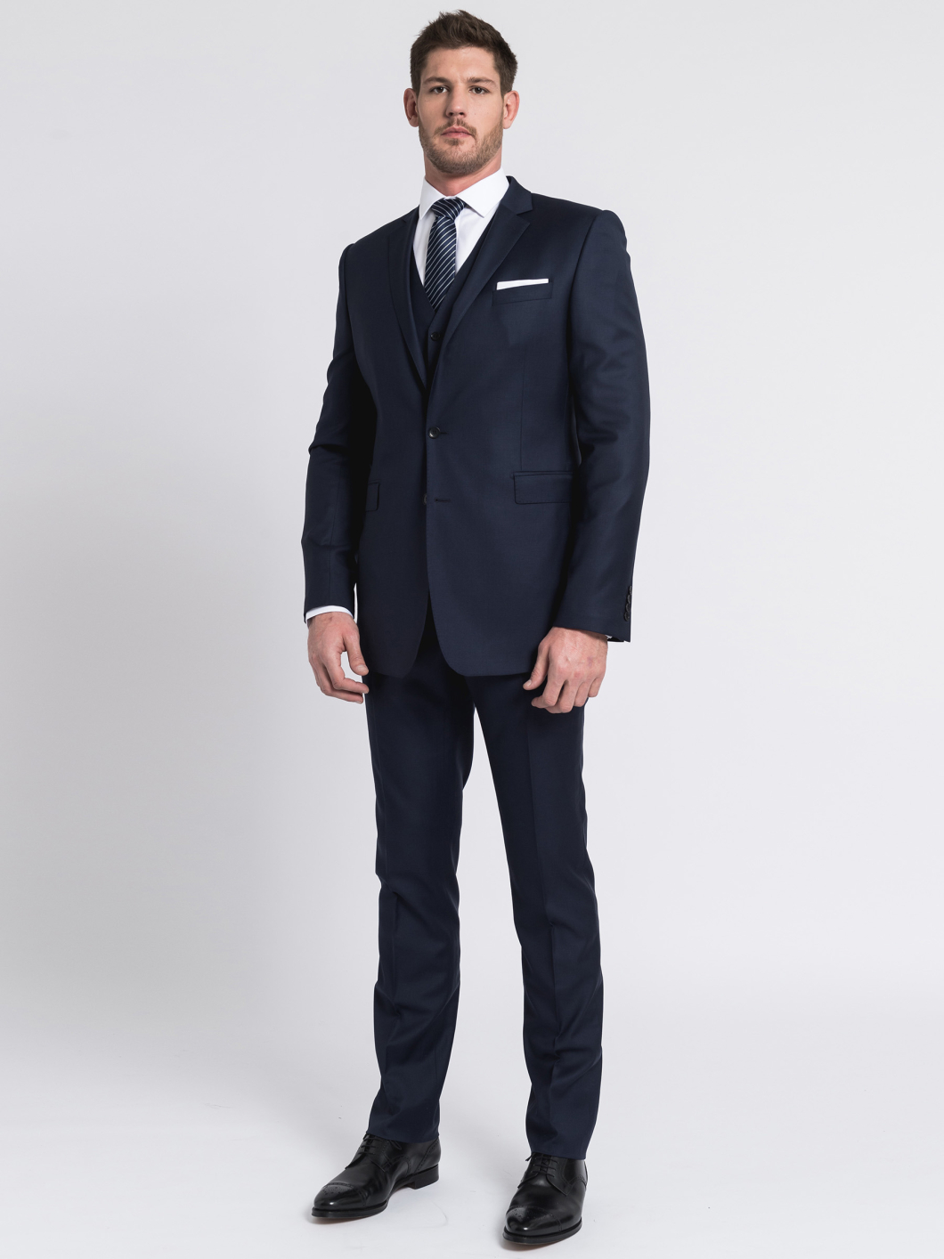 Pantalon de costume marine pour homme grande taille | Capel