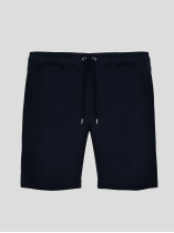 Short en molleton de coton marine homme grande taille | Capel