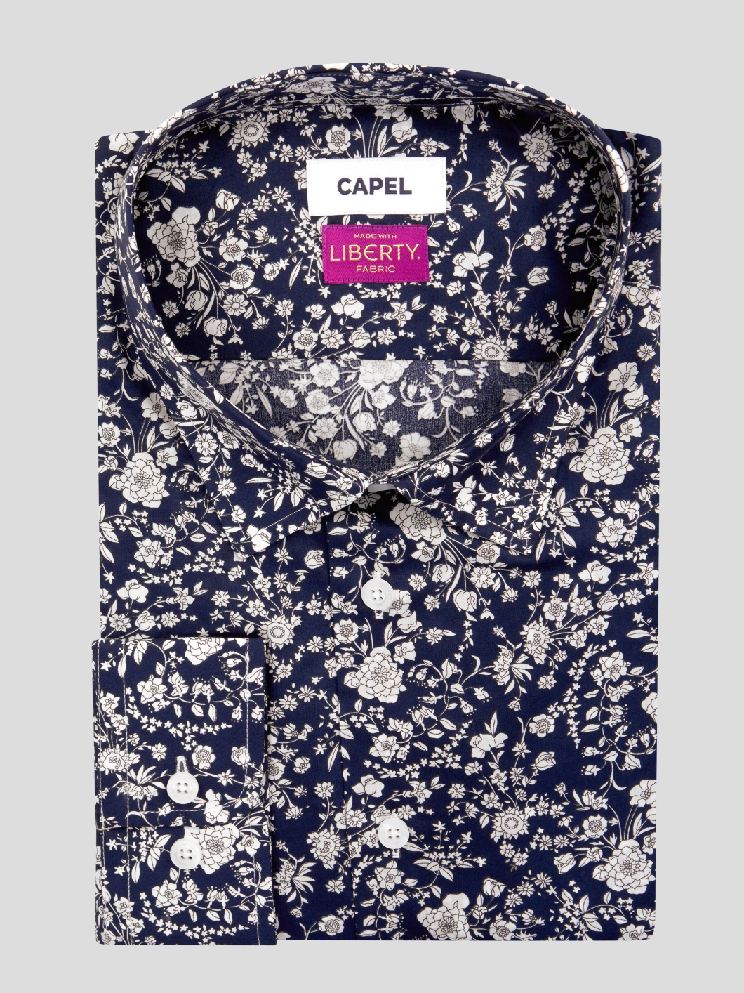 Chemise Tissu Liberty Gianni/ Leo Capel Grande Taille  homme grande taille - Capelstore