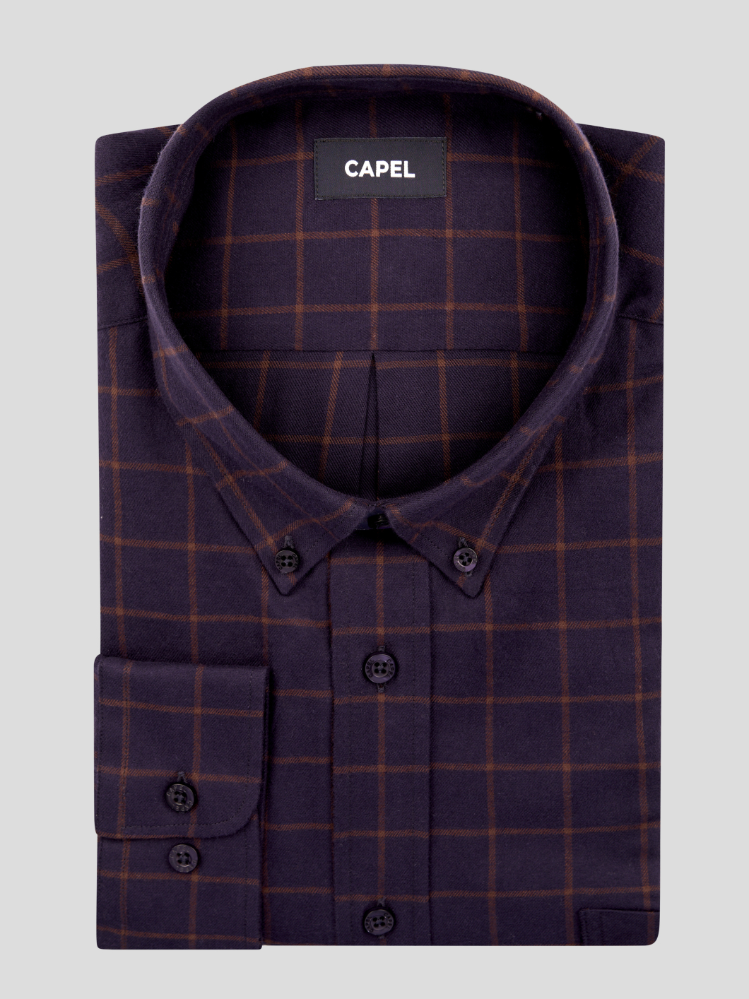 Chemise Ralph/leo Marine A Carreaux Capel Grande Taille  homme grande taille - Capelstore
