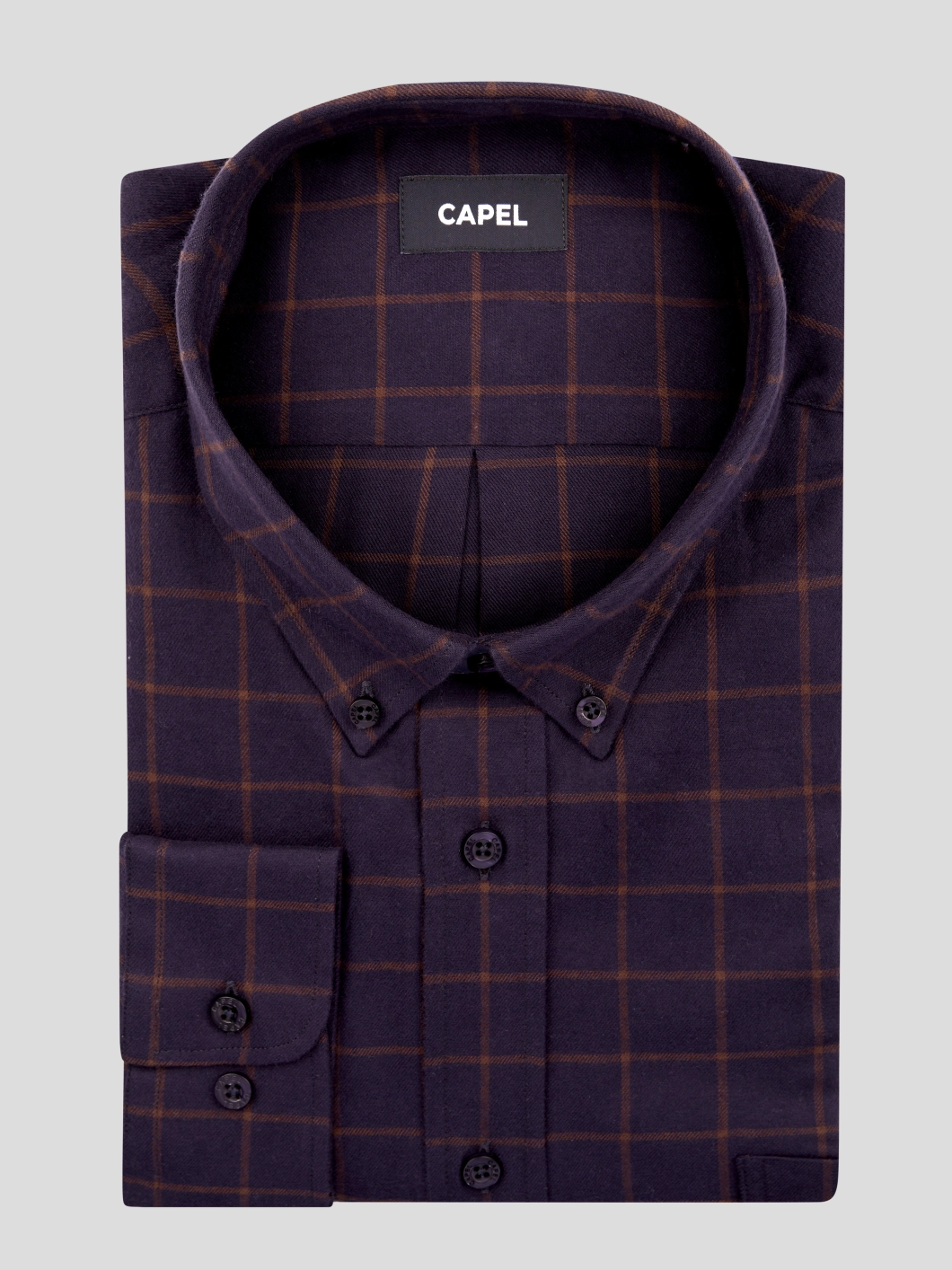 Chemise Ralph/leo Marine A Carreaux Capel Grande Taille  homme grande taille - Capelstore