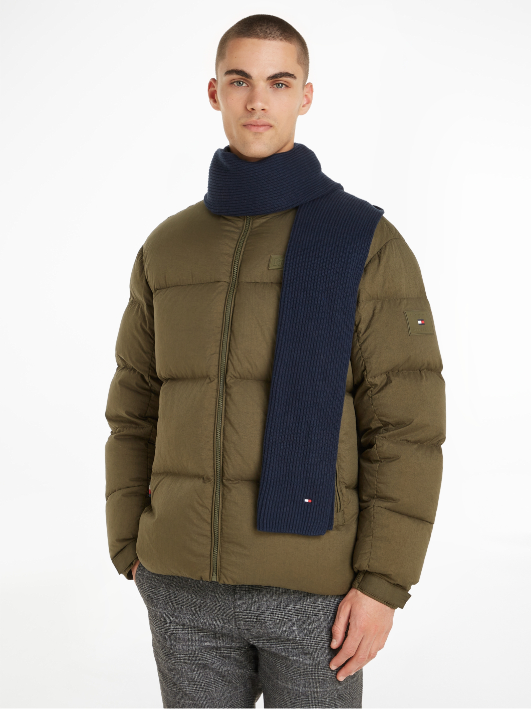 Echarpe Marine Tommy Hilfiger  homme grande taille - Capelstore