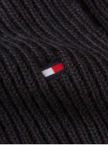 Echarpe Noire Tommy Hilfiger  homme grande taille - Capelstore