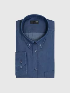 Chemise effet denim Capel grande tailles