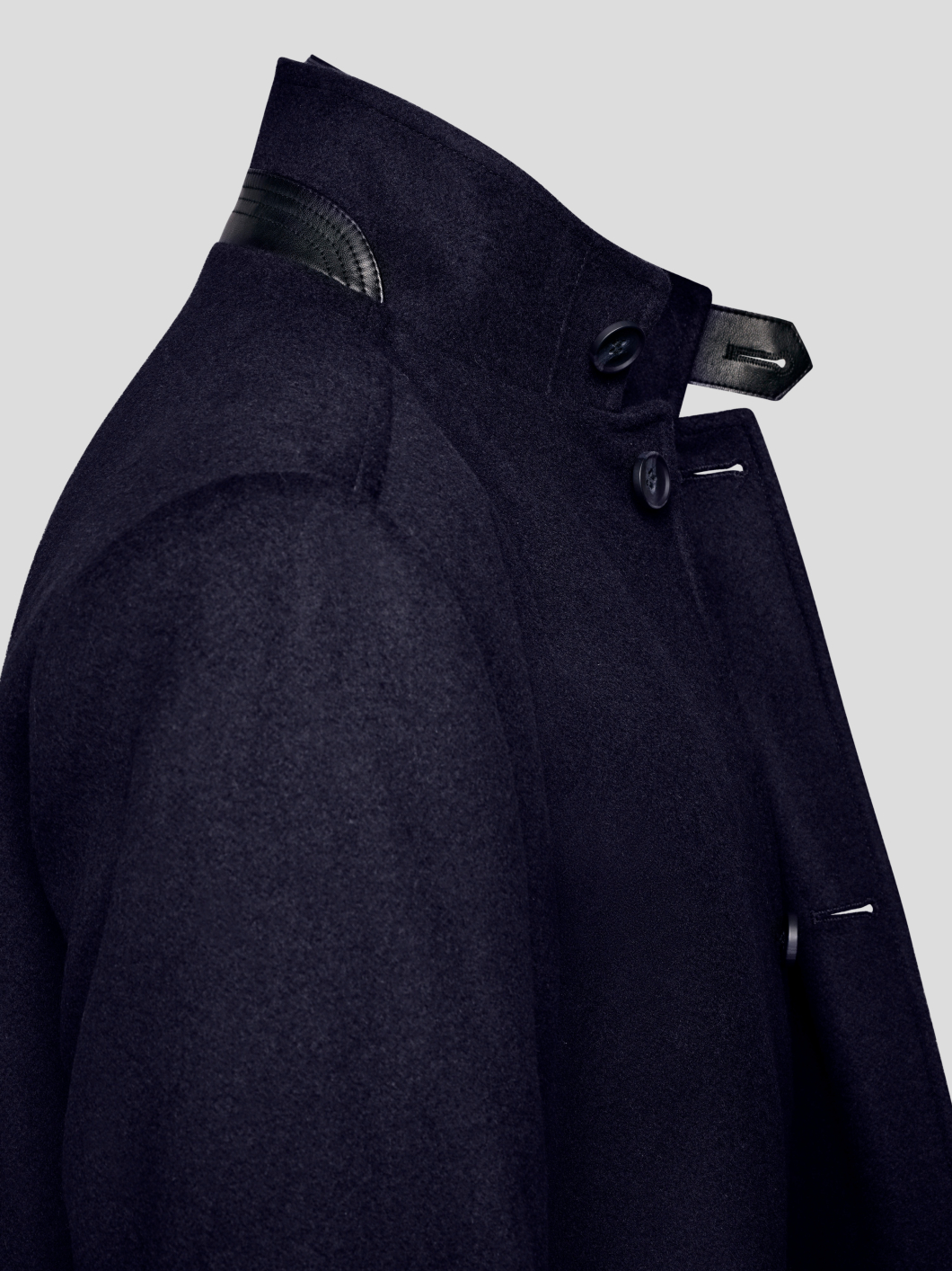 Manteau Marine Avec Parmenture Capel Grande Taille  homme grande taille - Capelstore