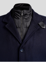 Manteau Marine Avec Parmenture Capel Grande Taille  homme grande taille - Capelstore