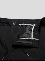 Pantalon Gary Noir Avec Cordon Capel Grande Taille  homme grande taille - Capelstore