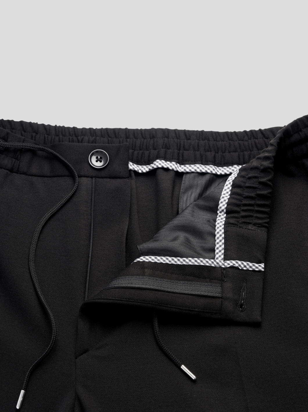 Pantalon Gary Noir Avec Cordon Capel Grande Taille  homme grande taille - Capelstore