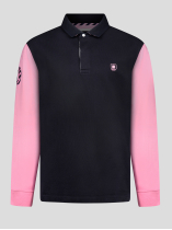 Maillot Ml Marine/rose Eden Park Grande Taille  homme grande taille - Capelstore