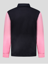 Maillot Ml Marine/rose Eden Park Grande Taille  homme grande taille - Capelstore