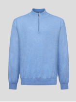 Pull Orso Bleu Ciel Cachemire Capel Grande Taille  homme grande taille - Capelstore