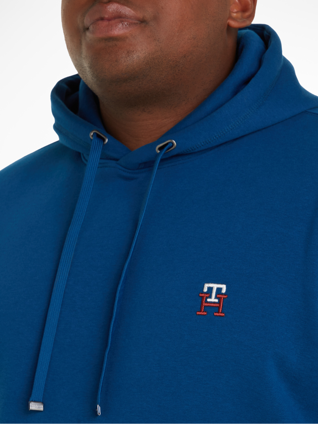 Sweat Capuche Bleu Tommy Hilfiger Grande Taille  homme grande taille - Capelstore