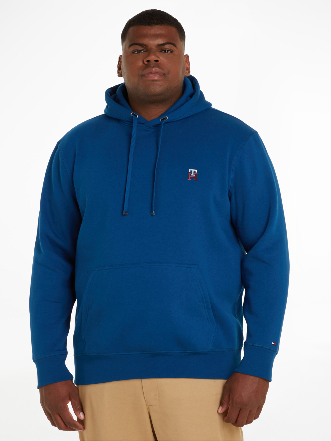 Sweat Capuche Bleu Tommy Hilfiger Grande Taille  homme grande taille - Capelstore