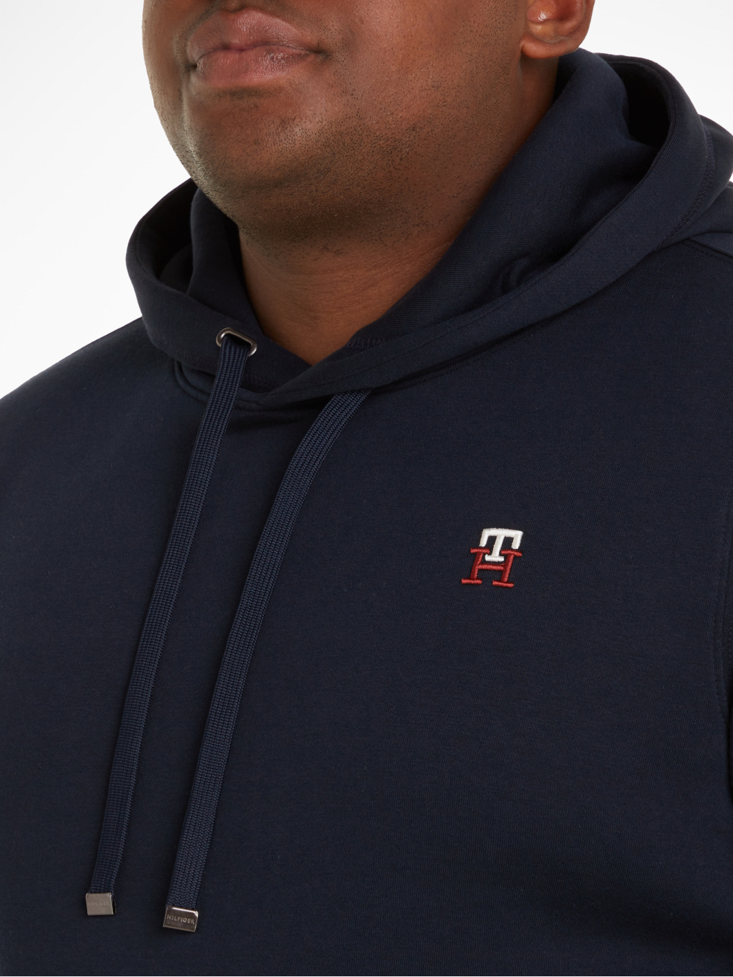 Sweat Capuche Marine Tommy Hilfiger Grande Taille  homme grande taille - Capelstore