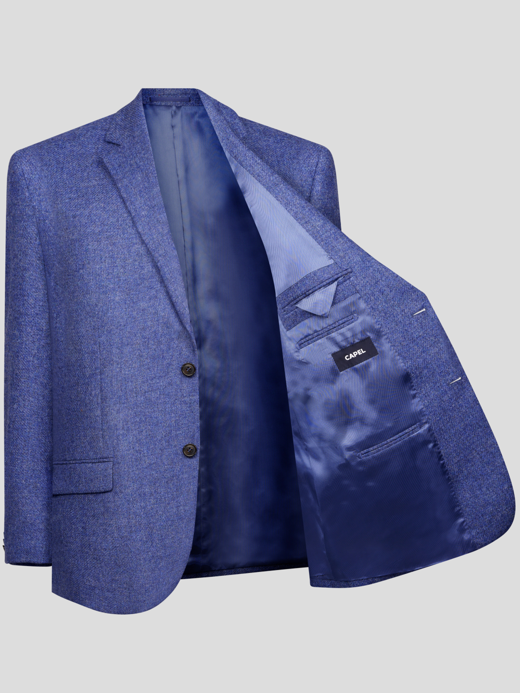 Veste Unie Bleue Capel Grande Taille  homme grande taille - Capelstore