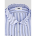 Chemise Rayée Max Double Retors pour Homme Grand Bleue et Blanche