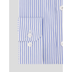 Chemise Rayée Max Double Retors pour Homme Grand Bleue et Blanche