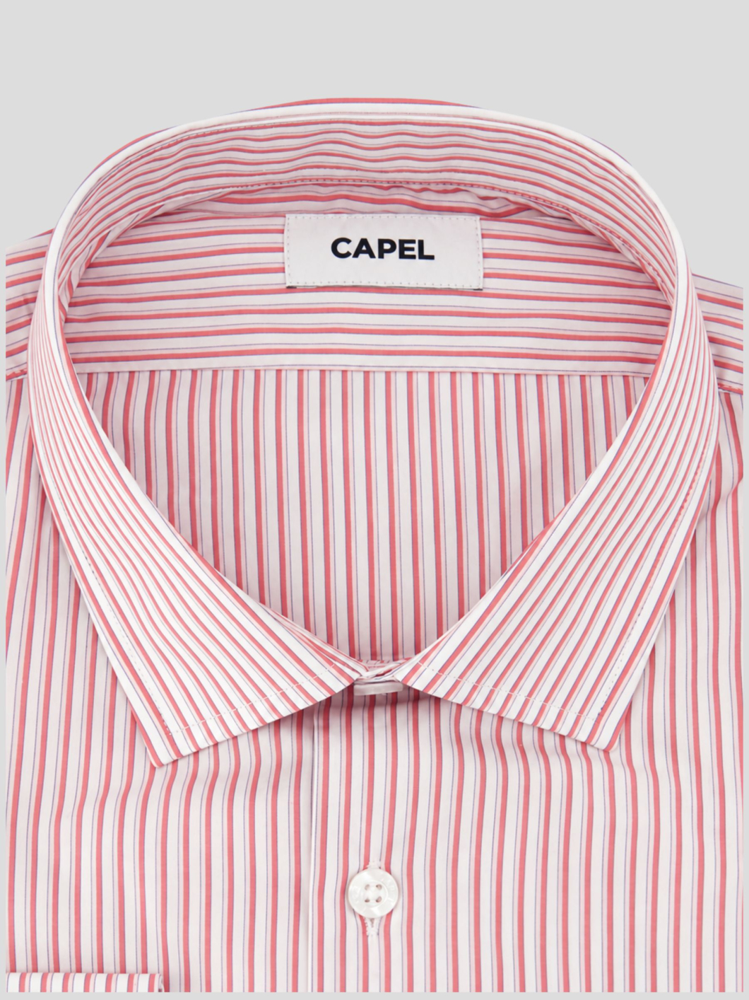 Chemise Rayée Max Double Retors Grande Taille Rose et Blanche